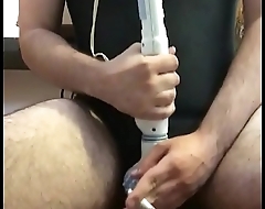 Moaning sissy dildo hurting ass